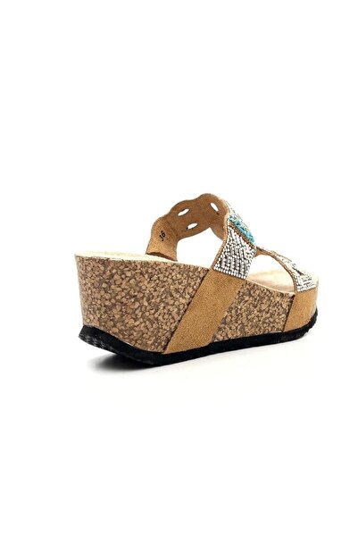 Guja 25Y101 Women's Stone Comfort Wedge Heel Slippers