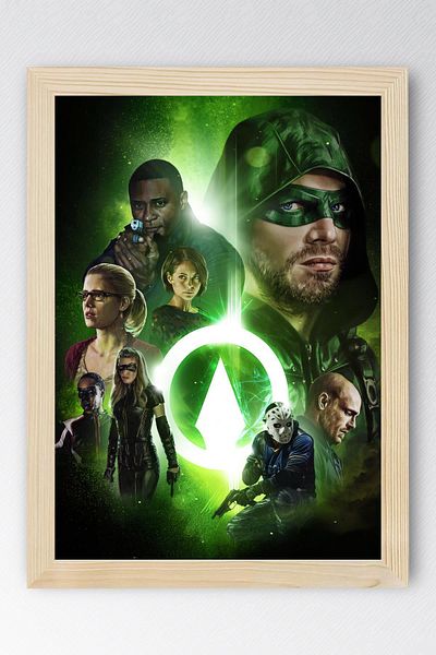 Saturn Arrow Framed Painting - Poster Painting