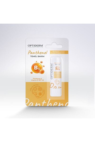Optiderm Lip Stick Natural & Vitamin E SPF20+
