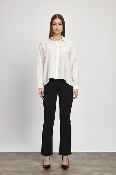 Rays Model 4316A - Cămașă clasică oversize albă