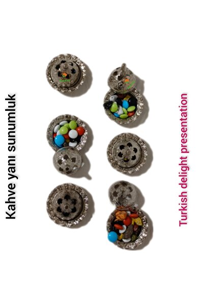 SAFİR Kahve Yanı Lokumluk 6 Adet Lokumluk Kahveyanı Sunumluk Safir Çay Kazanları Lokumluk