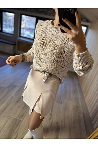 caddstore Openwork Stone Knitwear