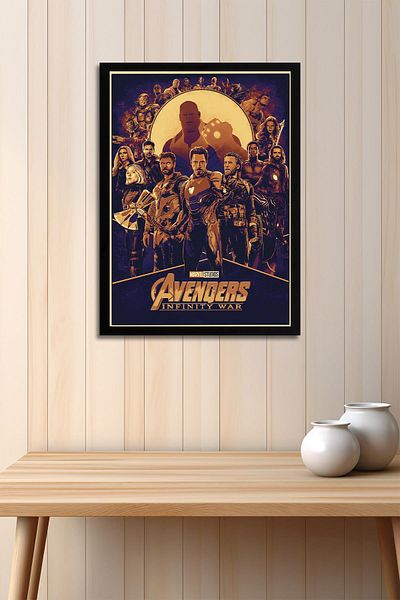 Saturn Πίνακας με κορνίζα Avengers - Πίνακας με αφίσα Avengers Marvel