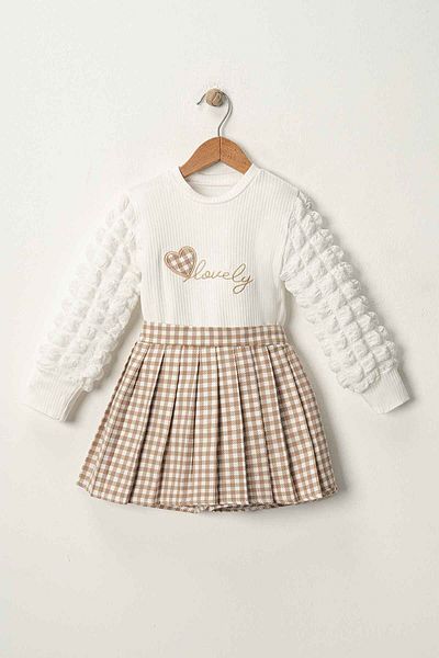 Zaziko Kids Girls Blouse Plaid Skirt-Shorts Suit Tkm.1002-Z