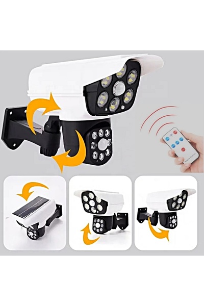 gaman Kamera Görünümlü Hareket Sensörlü Uzaktan Kumandalı Solar Bahçe Lambası...