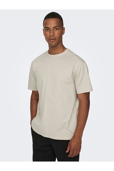 Only & Sons Ανδρικό μπλουζάκι Basic με στρογγυλή λαιμόκοψη - 22022532