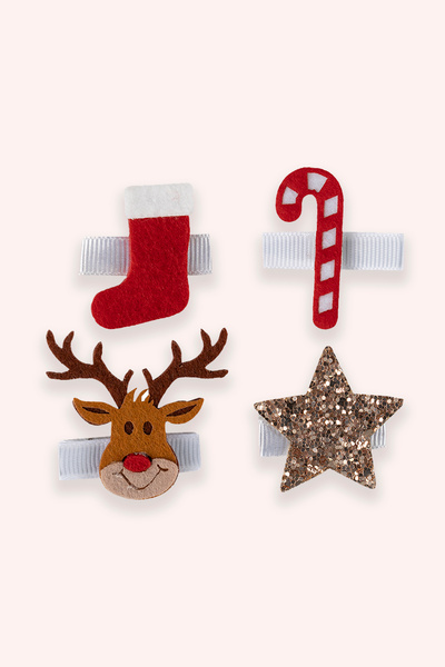 Panço Kız Çocuk 4'lü Toka Seti