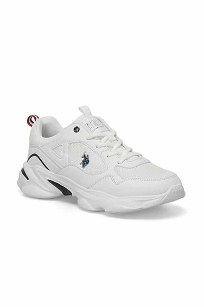 U.S. Polo Assn. يو اس بولو اسن. حذاء رياضي كاجوال للنساء من بوب 101503744 أبيض