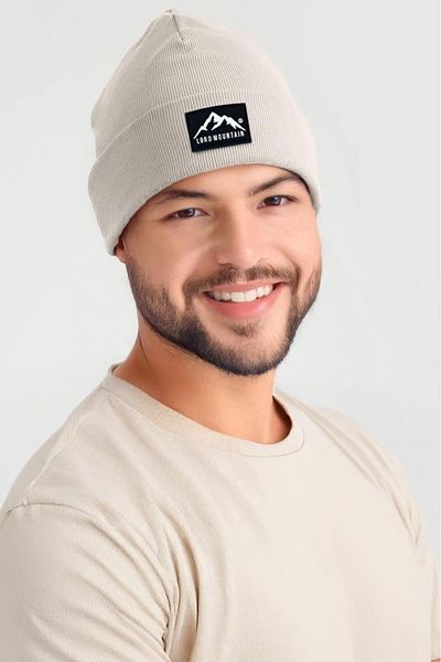 Lord Mountain Unisex Winter Beanie Hat Plain Logo Soft Men's -Women's Beanie
