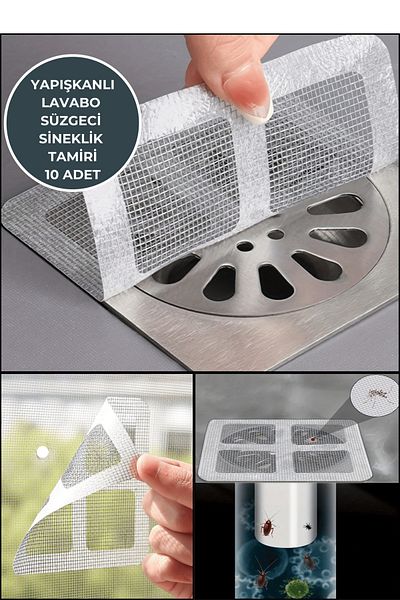 Kinlee 10-Piece Practical Sink and Drain Strainer - Bristle and  Protector, Ideal for Fly Screen Repair