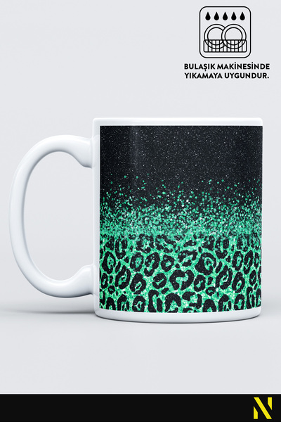 nilizma Leopard Patterned Porcelain Mug