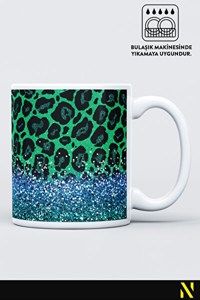 nilizma Leopard Patterned Porcelain Mug