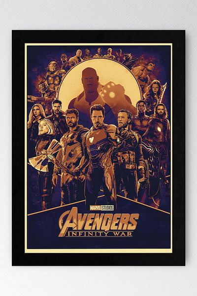 Saturn Πίνακας με κορνίζα Avengers - Πίνακας με αφίσα Avengers Marvel