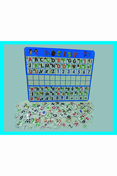 EminMatbaa Magnet Alfabe ve Hece Oluşturma, Kelime Oluşturma, Harf Eşleştirme Etkinlik Tahtası