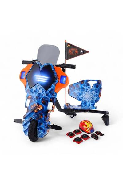 IQTENA Electric Drift Scooter for Kids, 36V Large Police Model 2025