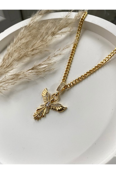 Trinidad الصلب قلادة فينيكس تصميم الصلب