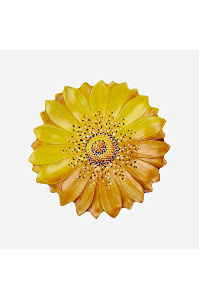 Edelweiss Italy Camomilla Yellow Ceramic Serving Plate 36 cm