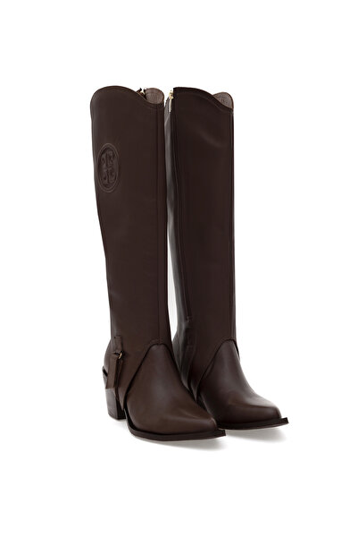 Pierre Cardin Brown Heeled Boots 50295557-Vr029