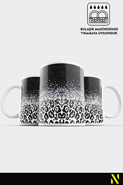 nilizma Leopard Patterned Porcelain Mug