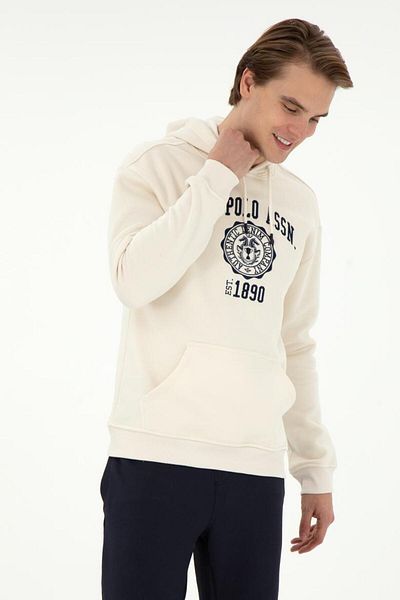 U.S. Polo Assn. Men's Cream Sweatshirt Tekspor 194681 .9