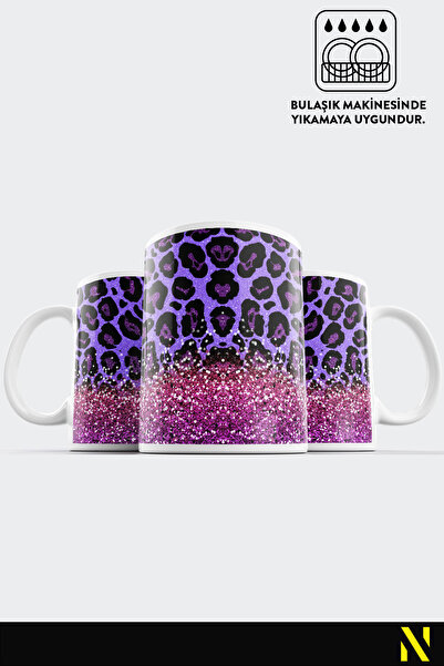 nilizma Leopard Patterned Porcelain Mug