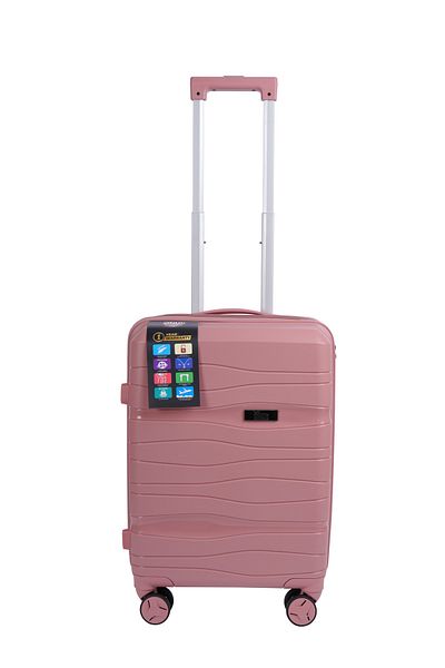 Mnuk Viajero Carry-On Luggage | Hardside Trolley | 20 Pink