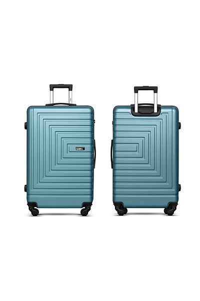 Mnuk Pilgrimage Carry-on Luggage | Hardside Trolley | 20" | Turquoise