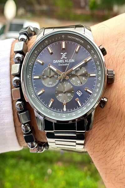 Daniel Klein Men's Wristwatch - New Season Stainless Steel Band, 3 ATM Waterproof Bracelet