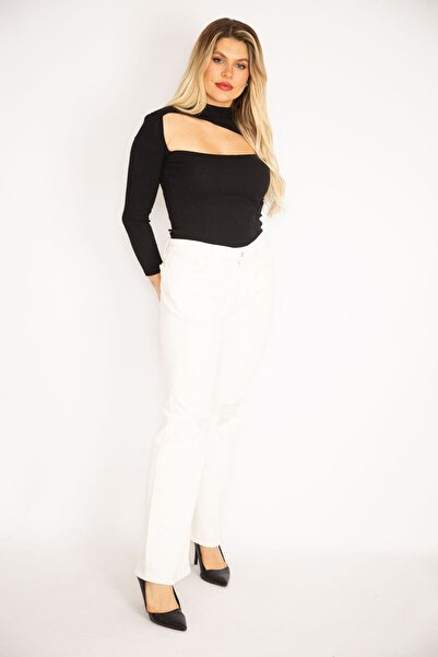 Şans Жіночі великі розміри, зручний крій, розрізи, 5 кишень, лікра, 65n35267