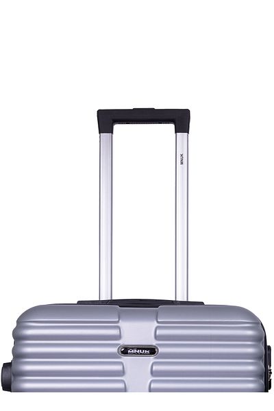 Mnuk Destiny Checked Luggage | Hardside Trolley | 24 Silver