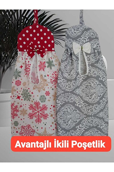 ayşe bülbül kartekstil Poşetlik🛍️ Düzenleyici🪴 Avantajli Ikili Set🎀