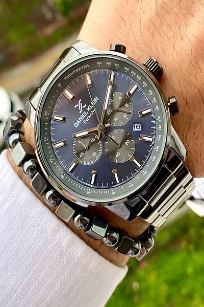 Daniel Klein Men's Wristwatch - New Season Stainless Steel Band, 3 ATM Waterproof Bracelet