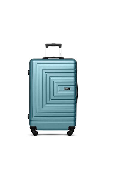 Mnuk Pilgrimage Set of 2 Luggage | Hardside Trolley | 20/28" | Turquoise