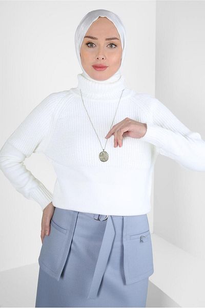 Alvina THROAT COLLAR KNITWEAR SWEATER 44068