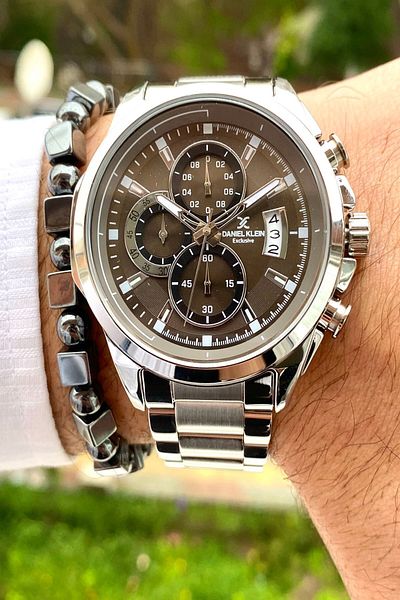 Daniel Klein New Season Stainless Steel Cord Men's Wristwatch 3 ATM Waterproof + Bracelet Gift
