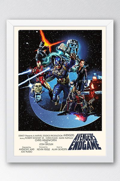 Saturn Pictură înrămate Avengers - Pictură poster Marvel Avengers