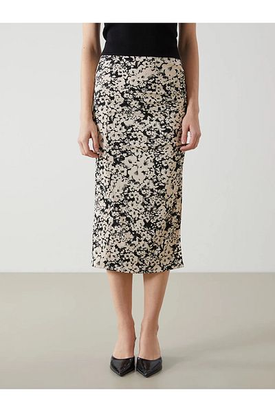 LC Waikiki Lcw Vision Women's Pencil Skirt with Elastic Waist Pattern