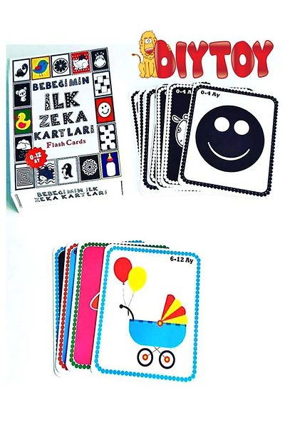 a v d a Diytoy My Baby's First Intelligence Cards Flash Cards Educational Cards