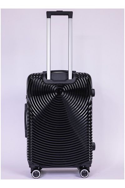 Mnuk Cruise Checked Luggage | Hardside Trolley | 24 Black