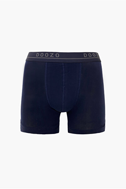 DOOZO Standard Fit Flexible Cotton Fabric Single Navy Blue Men's Boxer