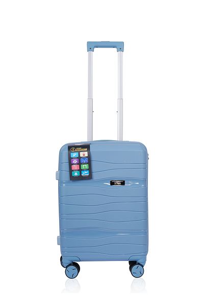 Mnuk Viajero Set of 2 Luggage | Hardside Trolley | 20/28 Blue