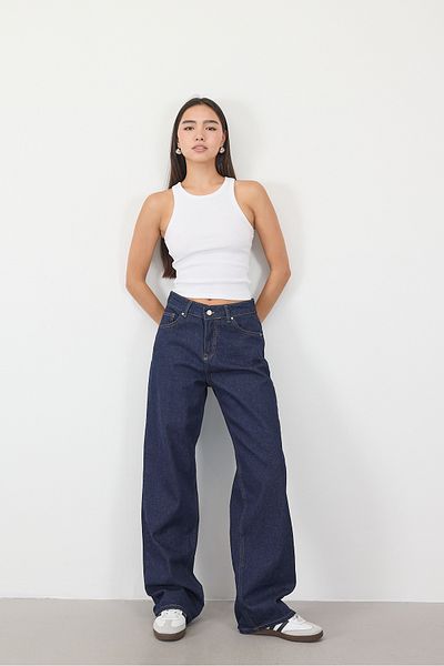 Addax Wide Leg Jeans - Pn8584-Pnp
