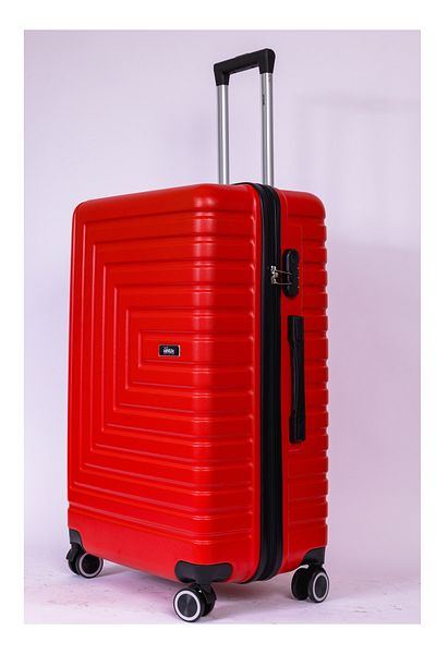 Mnuk Pilgrimage Checked Luggage | Hardside Trolley | 28 Red