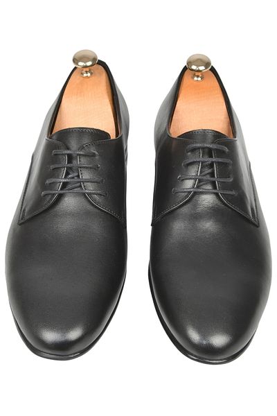 DeepSEA Pantofi clasici din piele cu șireturi negre pentru bărbați 2509979