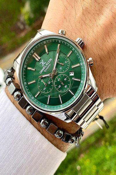 Daniel Klein Stainless Steel Cord Men's Wristwatch+3 Atm Waterproof