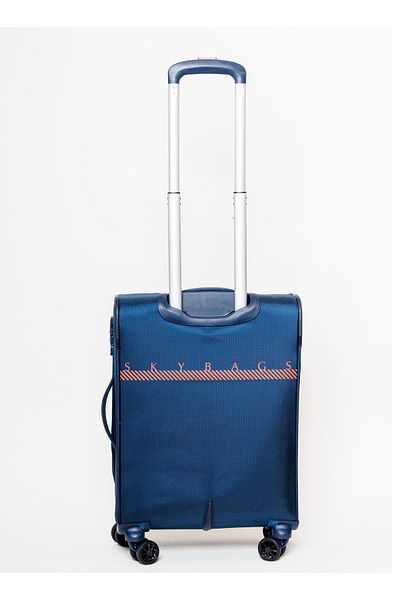 Skybags Airway Pro Expandable Luggage, TSA Lock, 20 Inch, Blue
