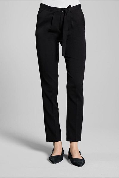 TRENDTESETTÜR Women's Black Pocket Carrot Pants 4002