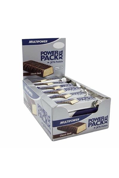 Multipower Power Pack XXL Protein Bar - Classic 60g 24 Pieces Dark Flavored