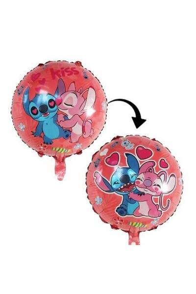 Parti Dükkanım بالون ليلو اند ستيتش فويل 45 سم
