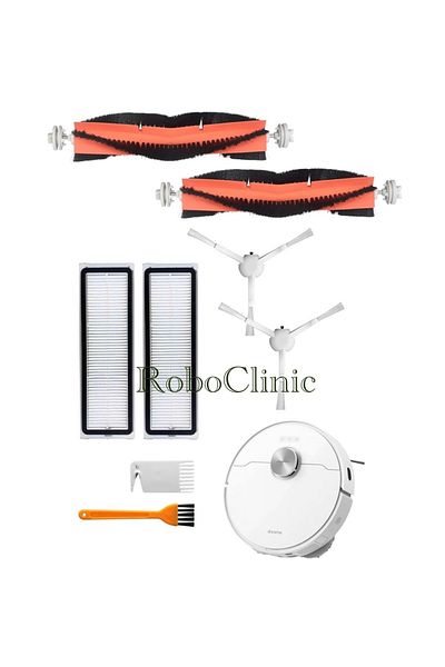 Roboclinic فرشاة Dreame Bot L10 L10S فائقة التوافق مع مجموعة مرشحات Hepa - 8 قطع